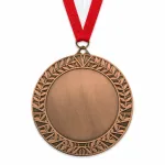 Najtańszy Medal Brązowy 32 mm ze Wstążką MMC1332/B | Miejsce na Emblemat | Wyprzedaż