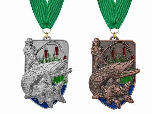 Medal Odlewany Wędkarstwo M07 | Wyprzedaż Ostatnie Sztuki