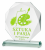 Trofeum biznesowe z logo firmy grawer wypełniony farbą G020