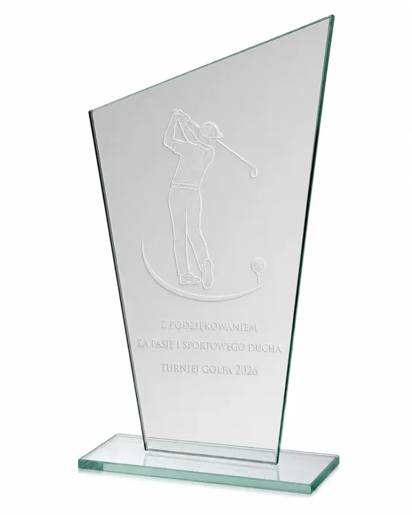 Klasyczne trofeum korporacyjne elegancki mleczny grawer M73