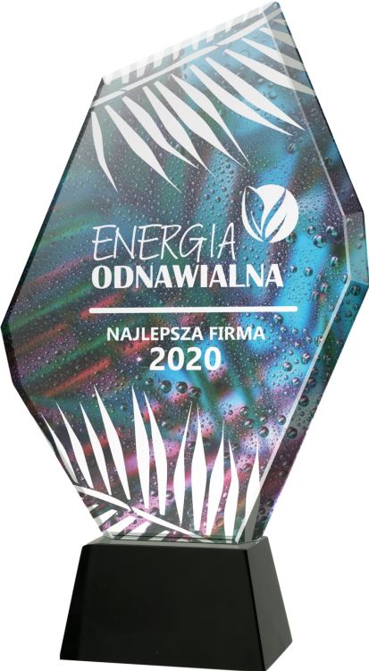 Statuetka biznesowa na bankiet pełnokolorowy nadruk z palety CMYK C069