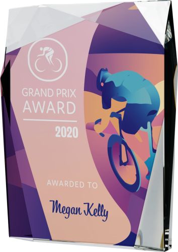 Trofeum kryształowe na uroczystości biznesowe C072