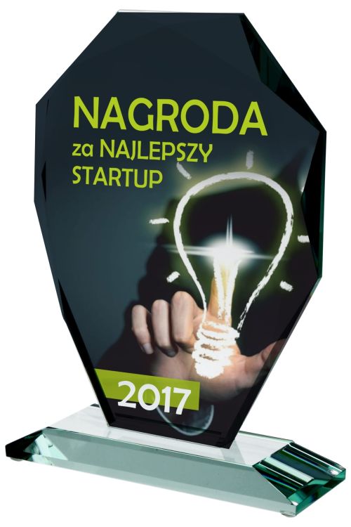 Sportowa statuetka dla zwycięzcy pełnokolorowy nadruk CMYK G007