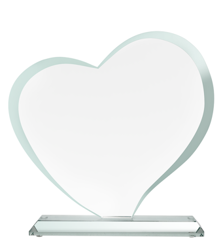 Wyjątkowy prezent na okrągłą rocznicę i urodziny szkło serce G041