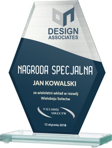 Eleganckie podziękowanie za wieloletnią współpracę biznesową Gs112