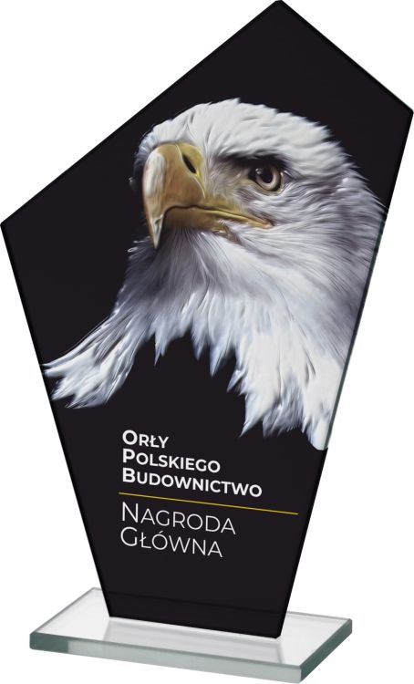 Biznesowa nagroda ze szkła pełnokolorowy nadruk CMYK M64