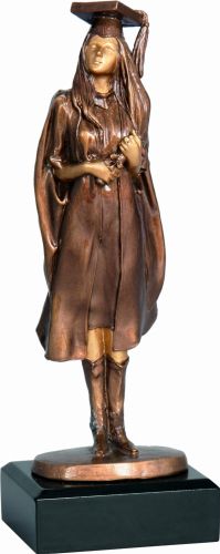 Statuetka Odlewana Absolwentka w Todze 23cm RFST2055