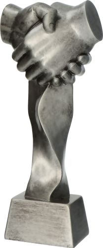 Statuetka Srebrna Uścisk Dłoni 24cm RFST3019/S