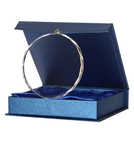 Medal szklany z etui CM002