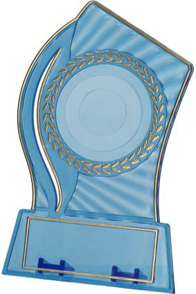 Nowoczesne, przezroczyste trofeum plastikowe PS110