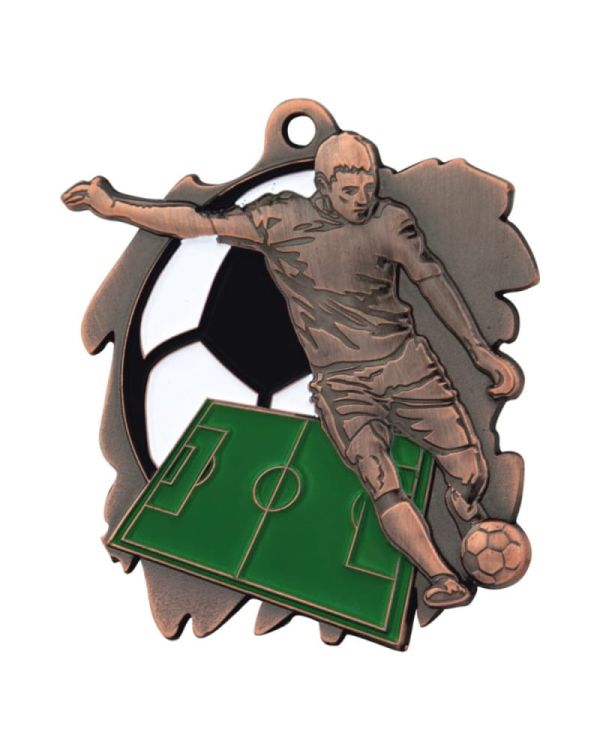 MEDAL M02 - PIŁKA NOŻNA - brązowy