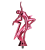 Figurka Plastikowa Taniec F272PI | Różowa Figurka Taneczna