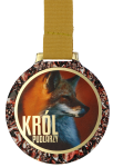 Medal stalowy Lis - Król pudlarzy - 70 mm - MC6002/G-S+/HUN2C