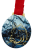 Medal Wędkarski Karp Nadruk 70 mm | Duży Stalowy Medal PZW