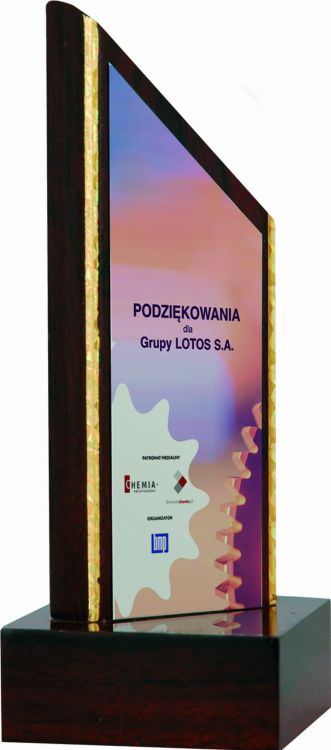Statuetka drewniana z nadrukiem - TROF1C-A