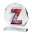 Podziękowanie dla sponsora wydarzenia statuetka szklana z logo 8061