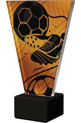 Statuetka Szklana Piłka Nożna V-Line VL1/SOC3/BK | 4 Rozmiary