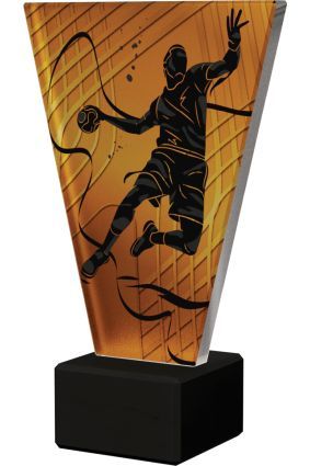 Statuetka szklana piłka ręczna VL1/HAN/BK | 4 rozmiary V-Line