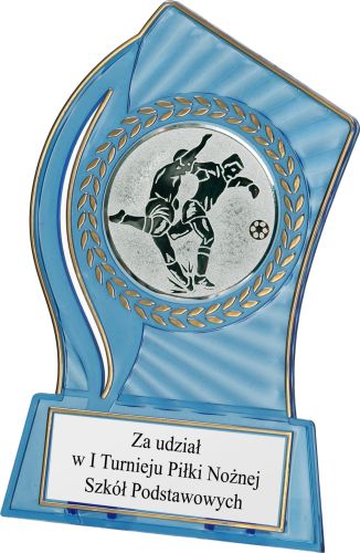Trofeum Plastikowe Niebiesko-Złote PS110 z tabliczką