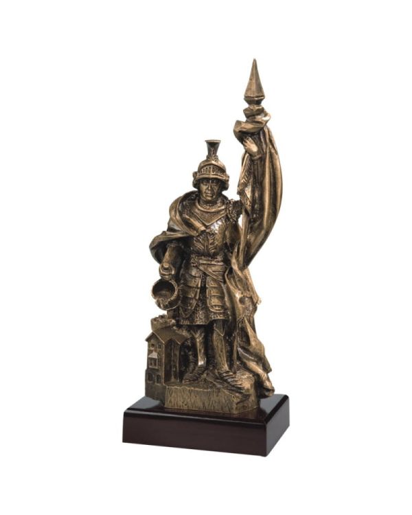 Statuetka Odlewana Święty Florian Drewno 45cm 37242 | Nagroda OSP